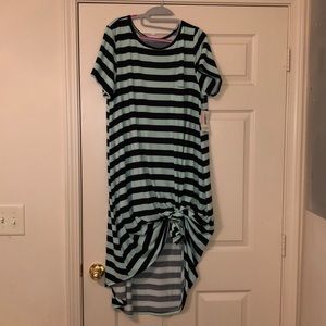 NWT Navy blue and mint green lularoa dress